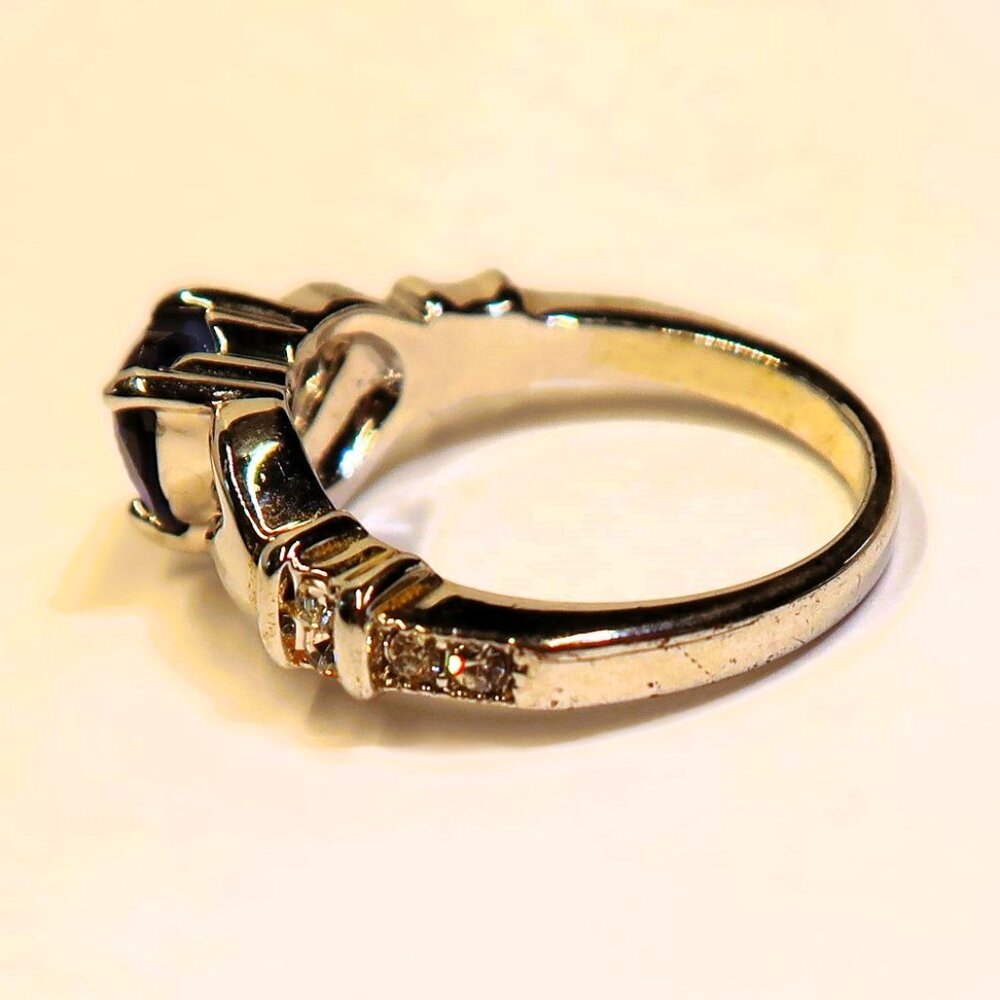Tell the Surgeon Not to Drop It Silver Tone Ring Hands Holding My Blue Heart - Picture 5 of 9